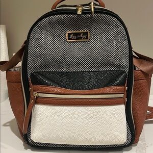 Itzy Ritzy coffee and cream Women's Backpack mini